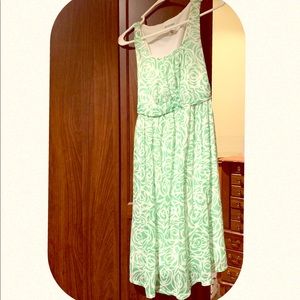 Green Floral Maternity Dress